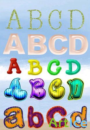 Set of alphabets