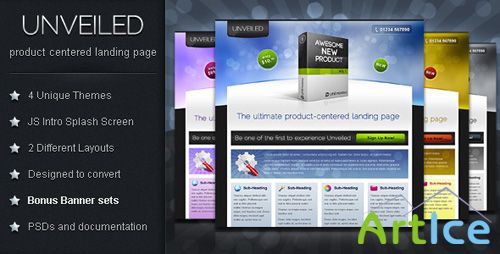 Unveiled - Ultimate Product Focused Landing Page