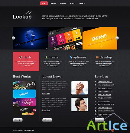 Free Lookup Design Website Template