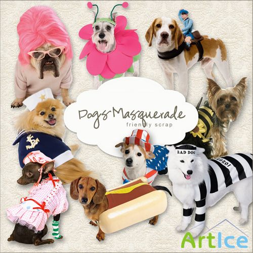 Scrap-kit - Dogs Masquerade