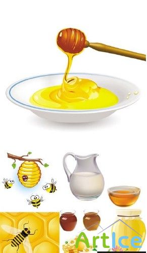 Honey Vector Clipart