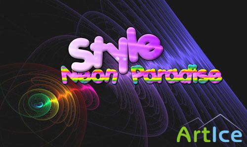 Styles for Photoshop - Neon Paradise