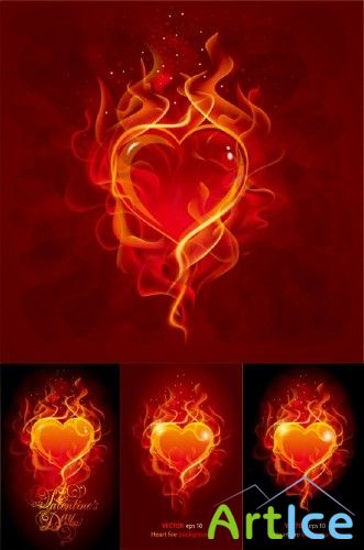 Vector Burning Love
