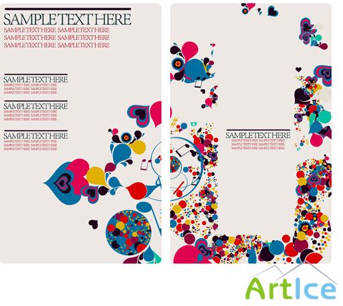 Shutterstock - Droplet Design Card Template EPS