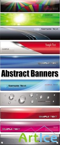 Stock Abstract Glossy Banners Vector