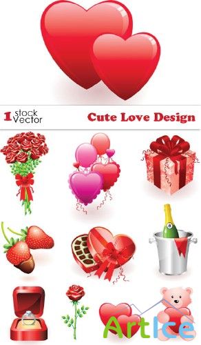 Cute Love Design Vector