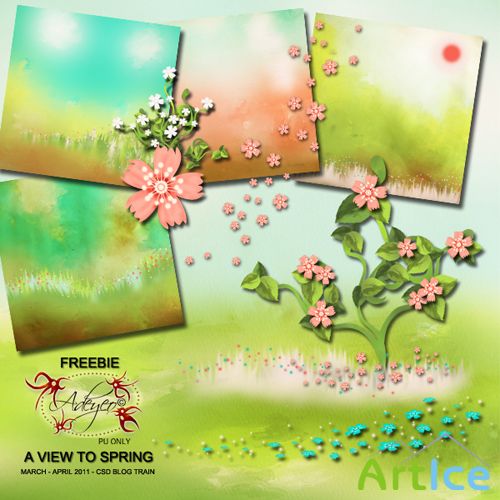 Scrap-set - A View To Spring #2