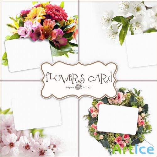 Flowers Cards Backgrounds