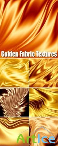 Stock Photo  Golden Fabric Textures