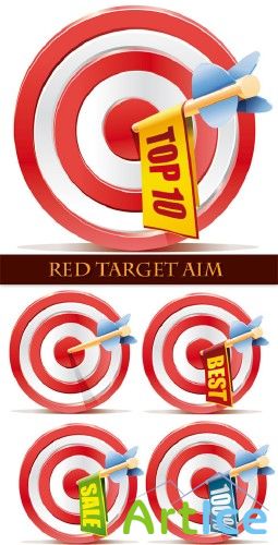 Red Target Aim - Stock Vectors |  