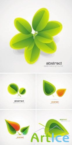 Stock vector - Abstract Green Leaves