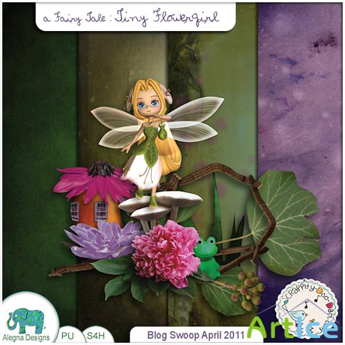Scrap-set - Tiny Flower Girl #2