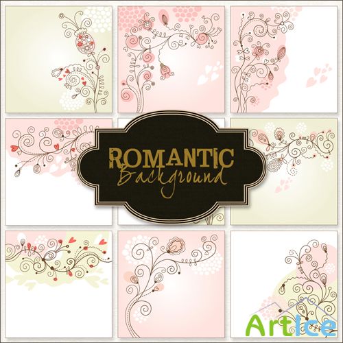 Textures - Romantic Backgrounds