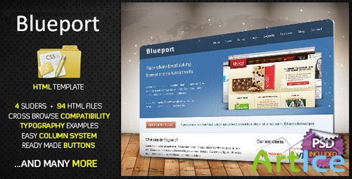 Blueport Premium HTML Website Template - Rip