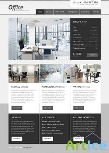 Free Office For Website Template