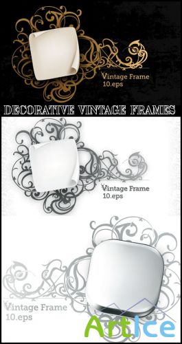 Decorative Vintage Frames - Stock Vectors