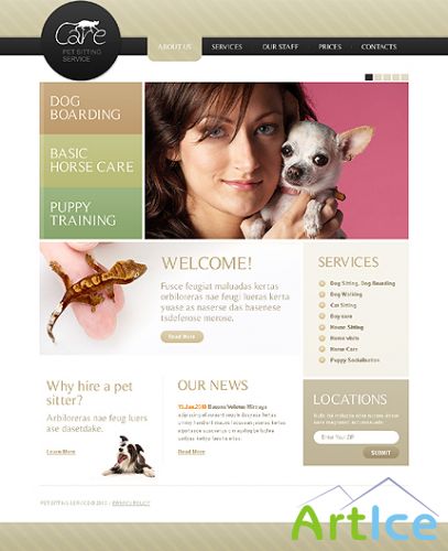 Care Pet Free Website Template