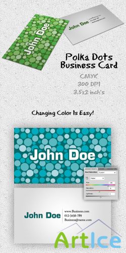 Polka Dots Business Card