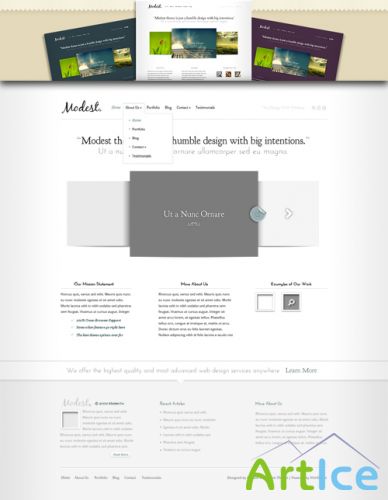 Modest Wordpress Theme - Elegant Themes