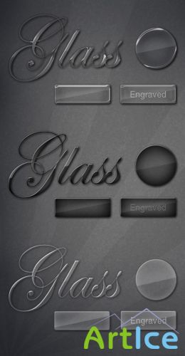 MediaLoot Classy Glass Text & Button Styles RETAIL