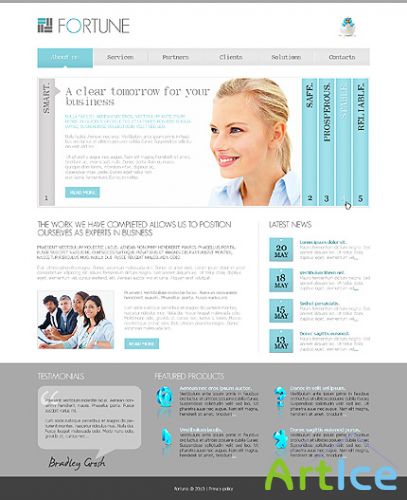 Fortune Business Free Website Template