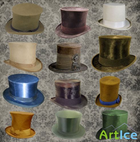 Authentic Vintage Top Hats