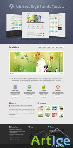 Fadelicious  Free Homepage PSD