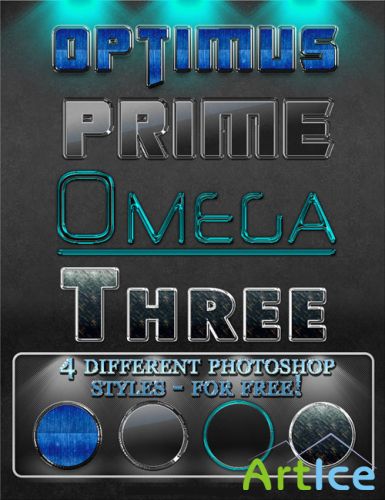 4 photoshop styles for photoshop - Optimus