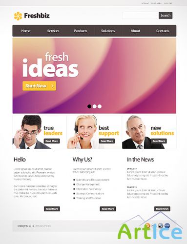 Freshbiz Business Free Website Template