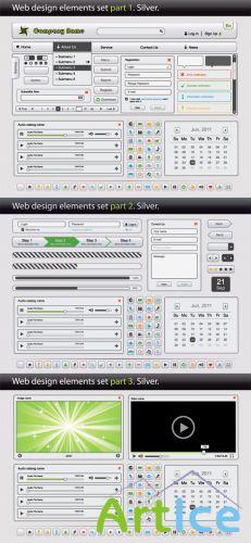 Web Design Elements Vector