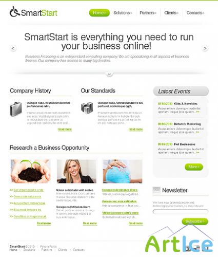 Smart Start Website Free Template
