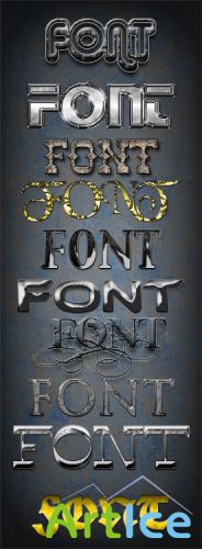 Stone & Metals Styles for Text