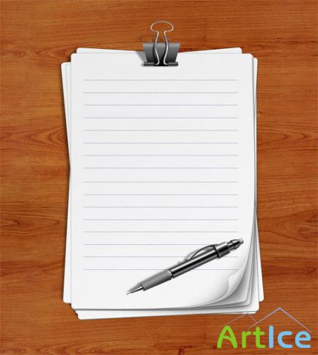 Lined Paper - PSD Template