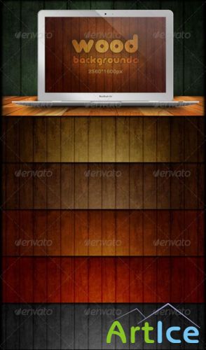 GraphicRiver - Wood Backgrounds - Grunge & Scratch