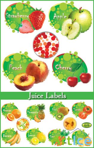 Juice Labels - Stock Vectors