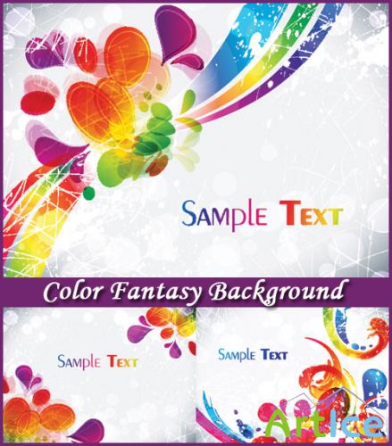 Color Fantasy Background - Stock Vectors