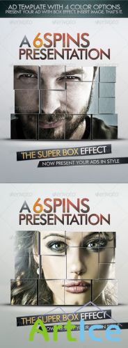 Ad And Party Flyer Template With Super Box Effect - GraphicRiver