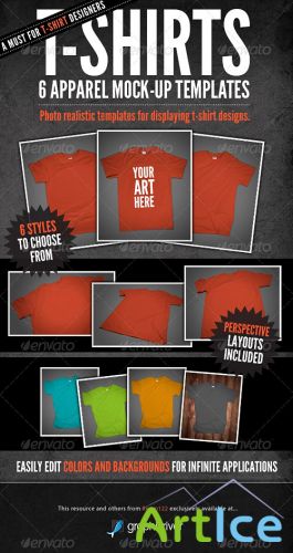 T-Shirt Mock-Ups - Apparel Design (GraphicRiver)