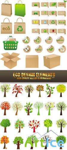 Stock Vector - Eco Design Elements |   