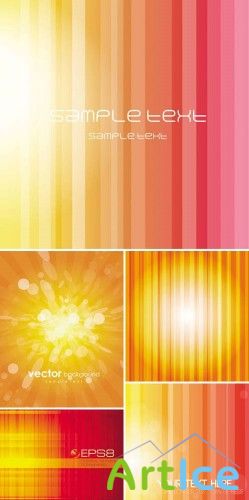 Stock vector - Orange Abstract Backgrounds |   