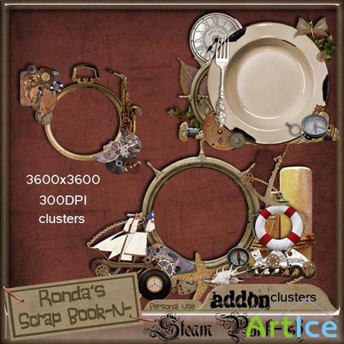 Scrap-kit - Ronda Steampunkish Addon Clusters 2