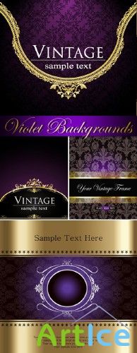 Luxury Violet Backgrounds Vector |   