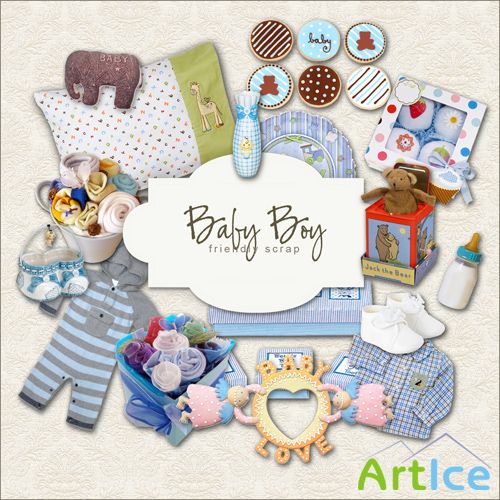 Scrap-kit - Baby Boy Set