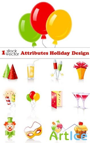 Attributes Holiday Design Vector |  
