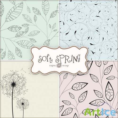 Textures - Soft Spring Backgrounds #2
