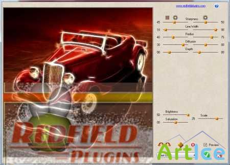 Redfield Fractalius 1.75 Adobe Photoshop Plugin