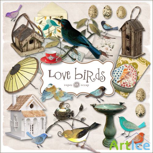 Scrap-kit - Love Birds