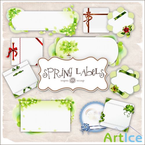 Scrap-kit - Spring Lables #3