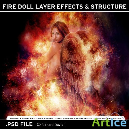 Facing Fire Doll Structure - PSD Source