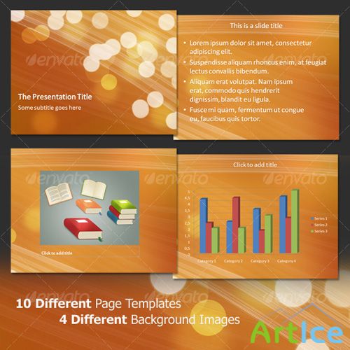 Light bubbles professional powerpoint template - GraphicRiver